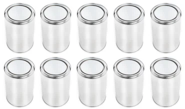 Weißblechdose 1000 ml mit Eindrückdeckel 1 Liter Metalldose Blechbüchse Lackdose