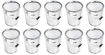 Weißblechdose 1000 ml mit Eindrückdeckel 1 Liter Metalldose Blechbüchse Lackdose