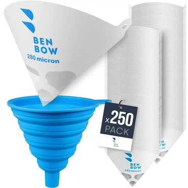 Lacksiebe 250 Stück 190 µ Trichter Farbsieb Lackfilter Papierfilter Nylongewebe