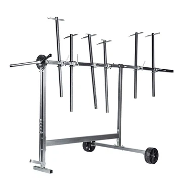 BenBow 6-Armiger Drehlackierständer mit Rollen – Fahrbarer Lackierbock für Profis