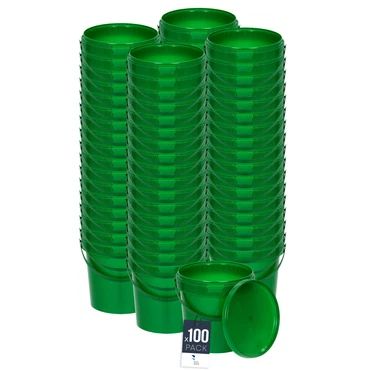 Eimer mit Deckel 30 20 10 1 0,5 L Grün Lebensmittelecht Eimer