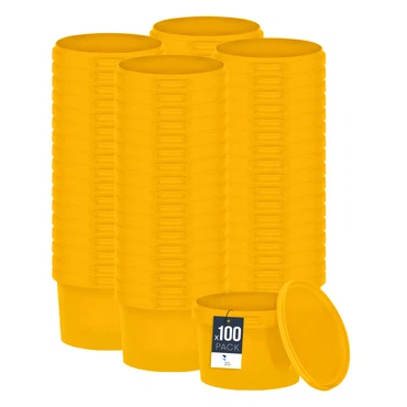 Eimer mit Deckel 30 20 10 1 0,5 L Gelb Lebensmittelecht Eimer