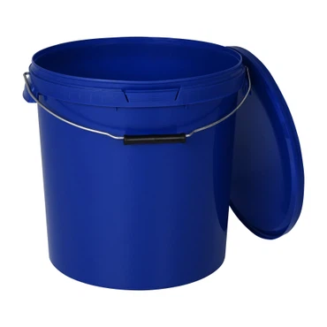 Eimer mit Deckel 30 20 10 1 0,5 L Blau Lebensmittelecht Eimer