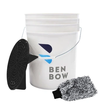 BenBow: Autowäsche-Set: 20-Liter-Wascheimer mit Zubehör