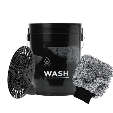 Cleantech Autowäsche-Set: 20-Liter-Wascheimer mit Zubehör
