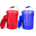WASH BLAU + RINSE ROT + SEPARATOREN + DECKEL