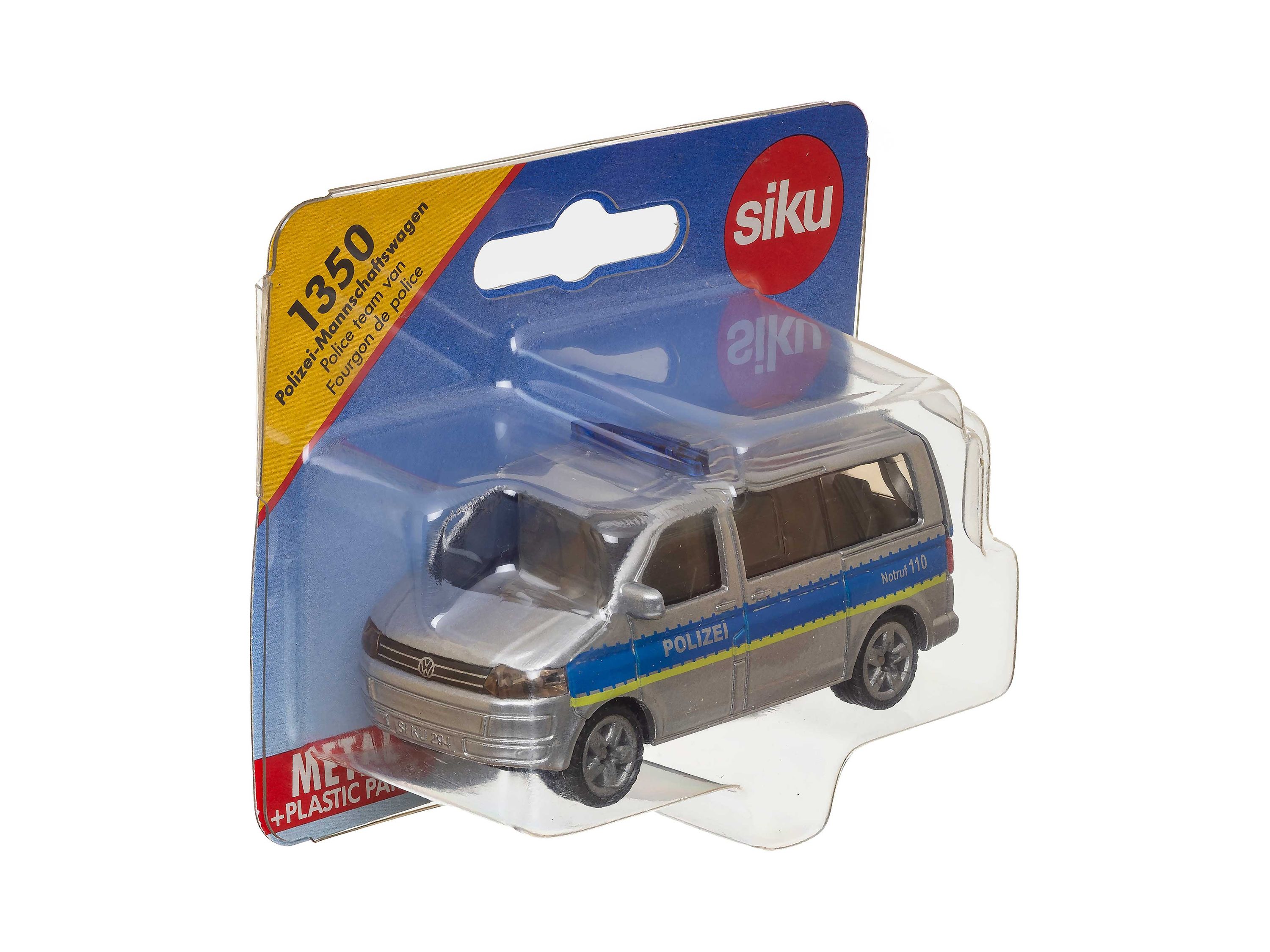 Siku 1350 Polizei Mannschaftswagen (VW Bus T5) OVP - 3377