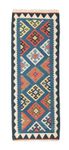 Tapis de couloir Tapis Kelim - Oriental - 201 x 65 cm - bleu