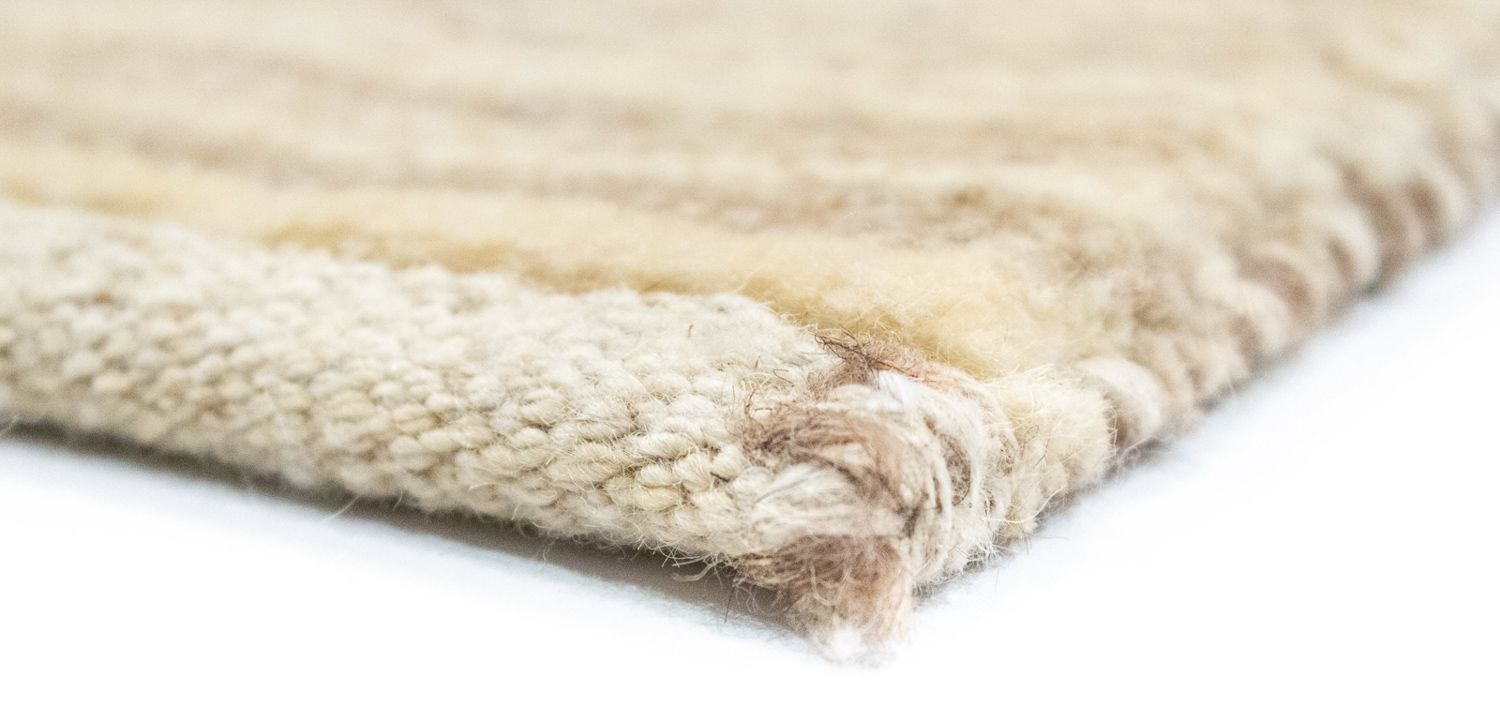 Tapete Gabbeh - Persa - 135 x 73 cm - branco natural