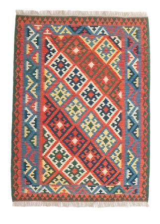 Kelim Carpet - orientalisk matta - 205 x 152 cm - orange