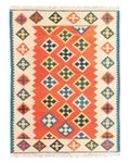 Kelim Carpet - orientalisk matta - 196 x 150 cm - orange