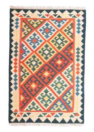 Kelim Carpet - orientalisk matta - 180 x 120 cm - orange