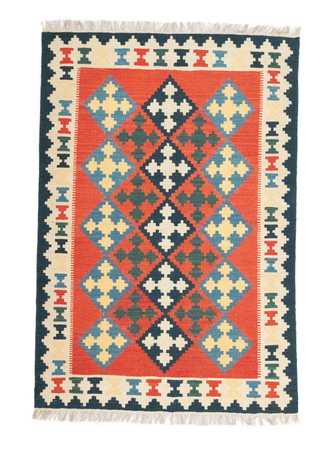 Kelim Carpet - orientalisk matta - 180 x 120 cm - orange