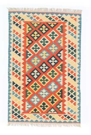 Kelim Carpet - orientalisk matta - 184 x 118 cm - orange