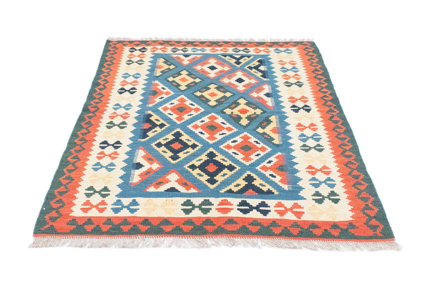 Kelim Rug - Oriental - 153 x 100 cm - blue