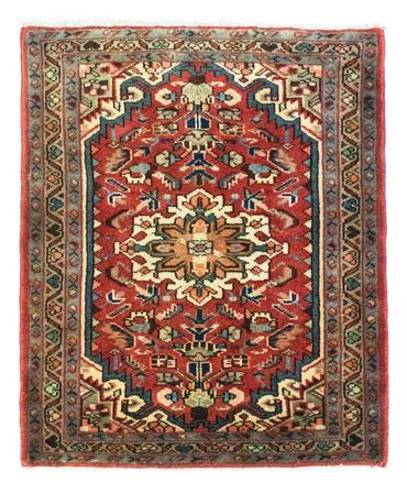 Tapis persan - Nomadic - 80 x 65 cm - rouge