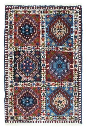 Alfombra persa - Nómada - 90 x 60 cm - multicolor