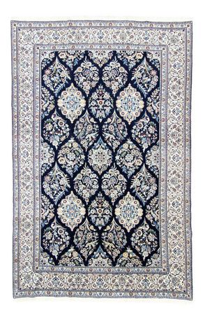 Alfombra Persa - Nain - Real - 342 x 250 cm - azul oscuro