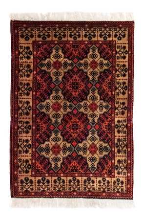 Afghan Teppich 144 x 98 cm, Schurwollteppich,  Teppichbrücke, Küchenteppich