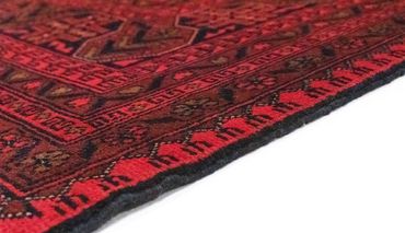 Tapis afghan - Kunduz - 299 x 200 cm - rouge