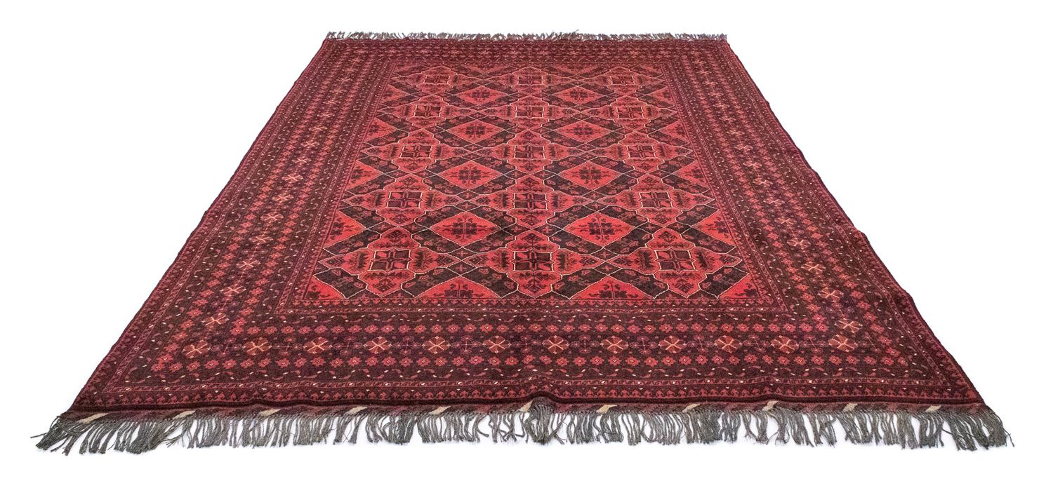 Tapis afghan - Kunduz - 286 x 199 cm - rouge