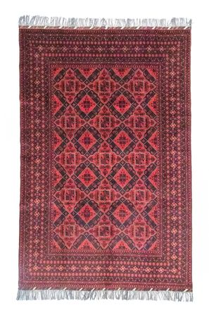 Alfombra afgana - Kunduz - 286 x 199 cm - rojo