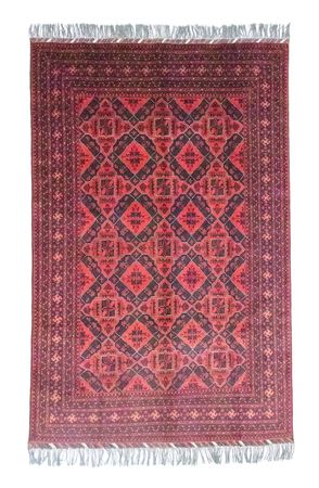 Tapis afghan - Kunduz - 298 x 199 cm - rouge