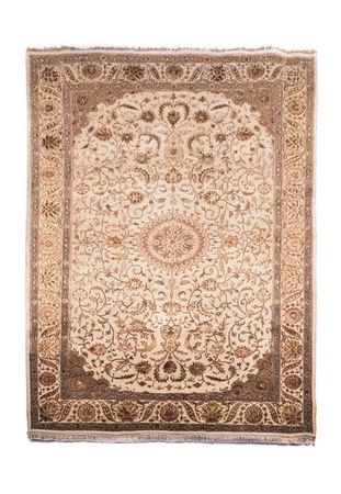 Orientteppich - Keshan - Indus 306 x 198 cm, Schurwollteppich,  Teppich Wohnzimmer, Teppich Schlafzimmer