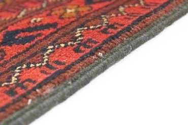 Loper Afghaans tapijt - Kunduz - 298 x 79 cm - rood