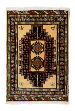 Turkaman Rug - 91 x 64 cm - blue