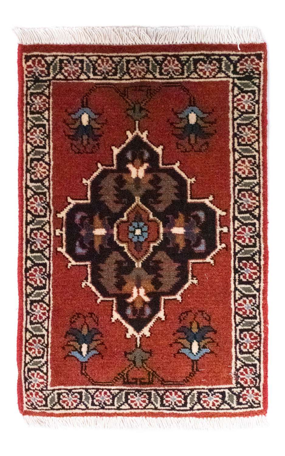 Alfombra persa - Nómada cuadrado  - 54 x 40 cm - rojo