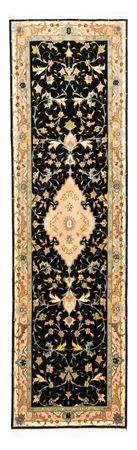 Loper Perzisch tapijt - Tabriz - Royal - 290 x 84 cm - zwart