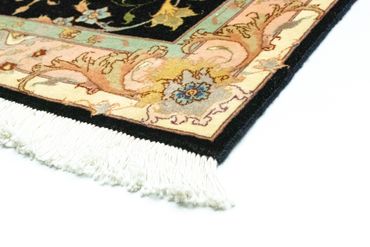 Loper Perzisch tapijt - Tabriz - Royal - 294 x 85 cm - zwart