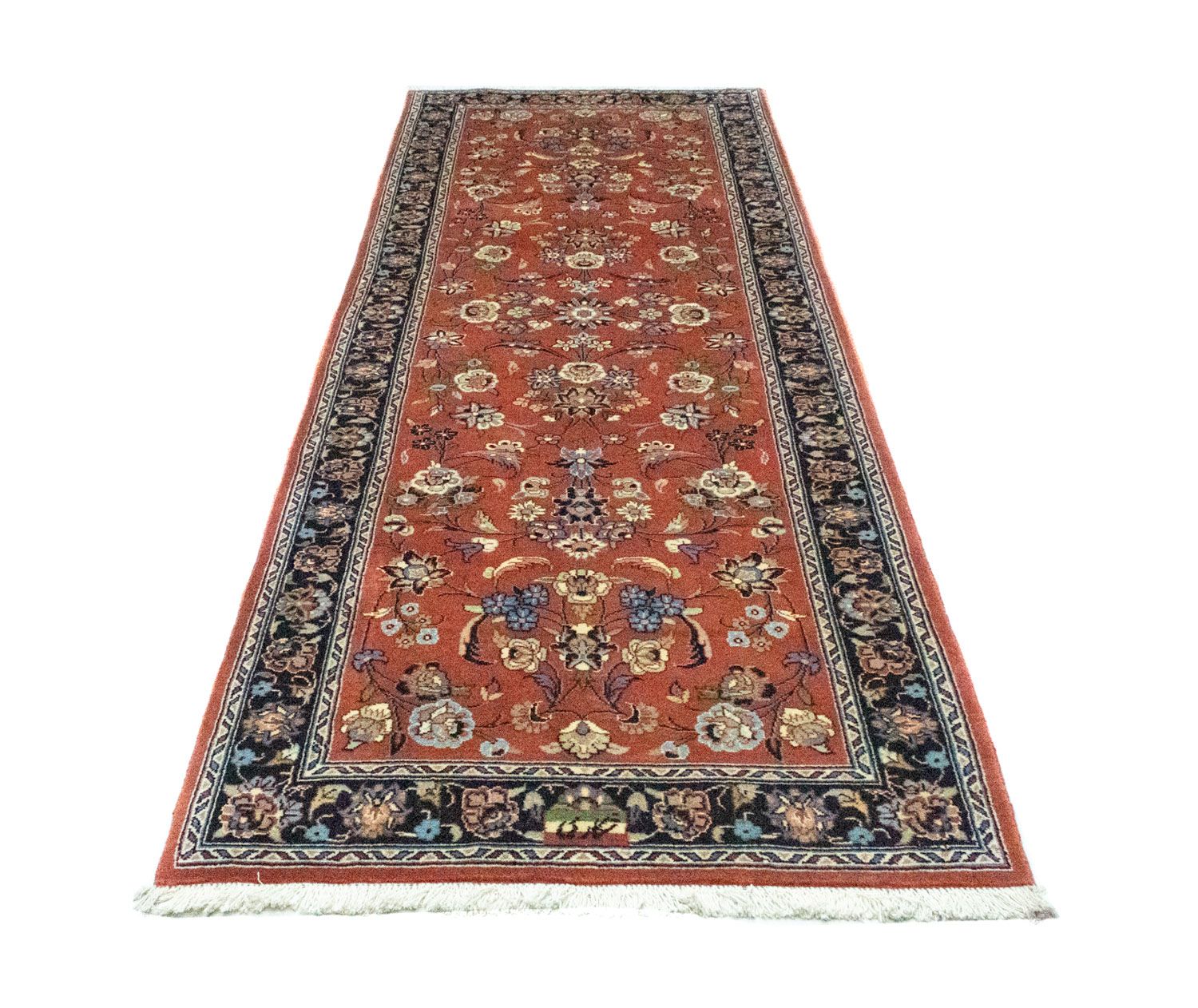 Runner Perser Rug - Tabriz - 288 x 95 cm - rust