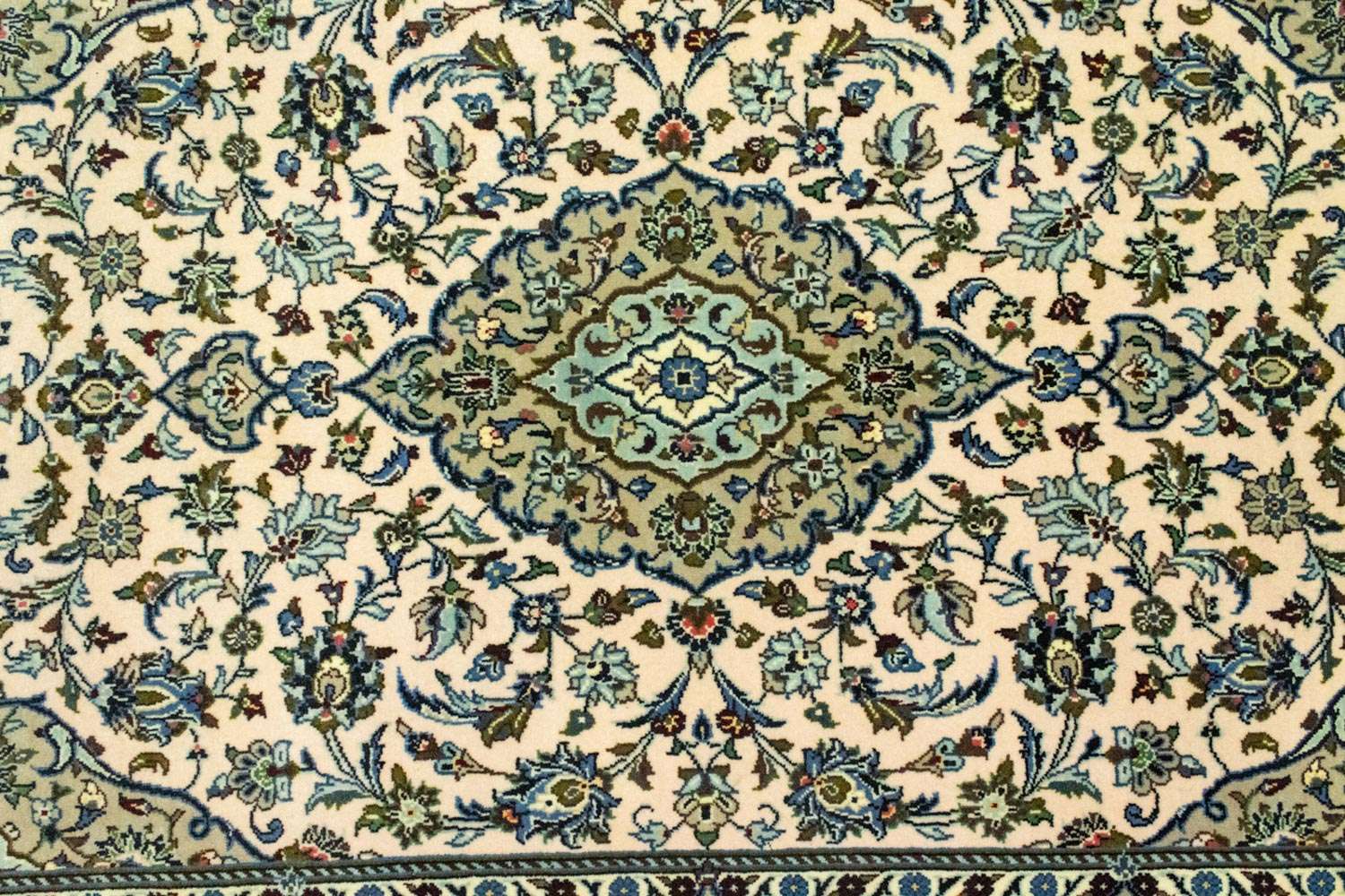 Persisk teppe - Keshan - 185 x 120 cm - beige