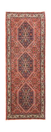 Loper Perzisch tapijt - Bijar - 198 x 74 cm - rood