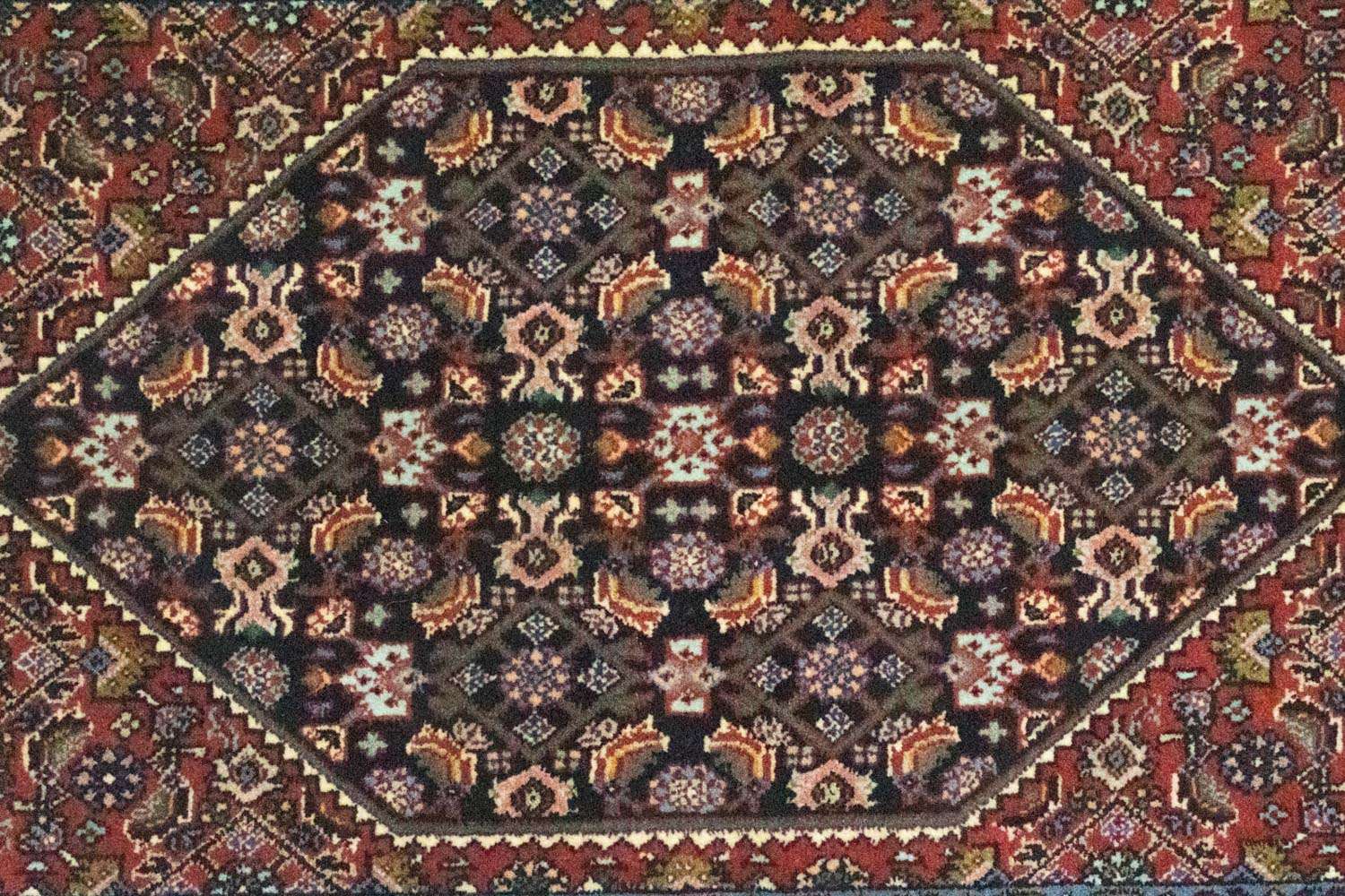 Alfombra de pasillo Alfombra persa - Bidjar - 187 x 56 cm - rojo