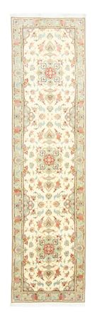 Løper Persisk teppe - Tabriz - Royal - 338 x 89 cm - beige