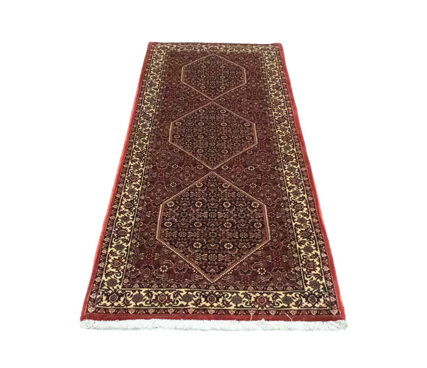 Alfombra de pasillo Alfombra persa - Bidjar - 195 x 75 cm - rojo
