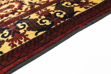 Tapis afghan - 198 x 150 cm - rouge foncé