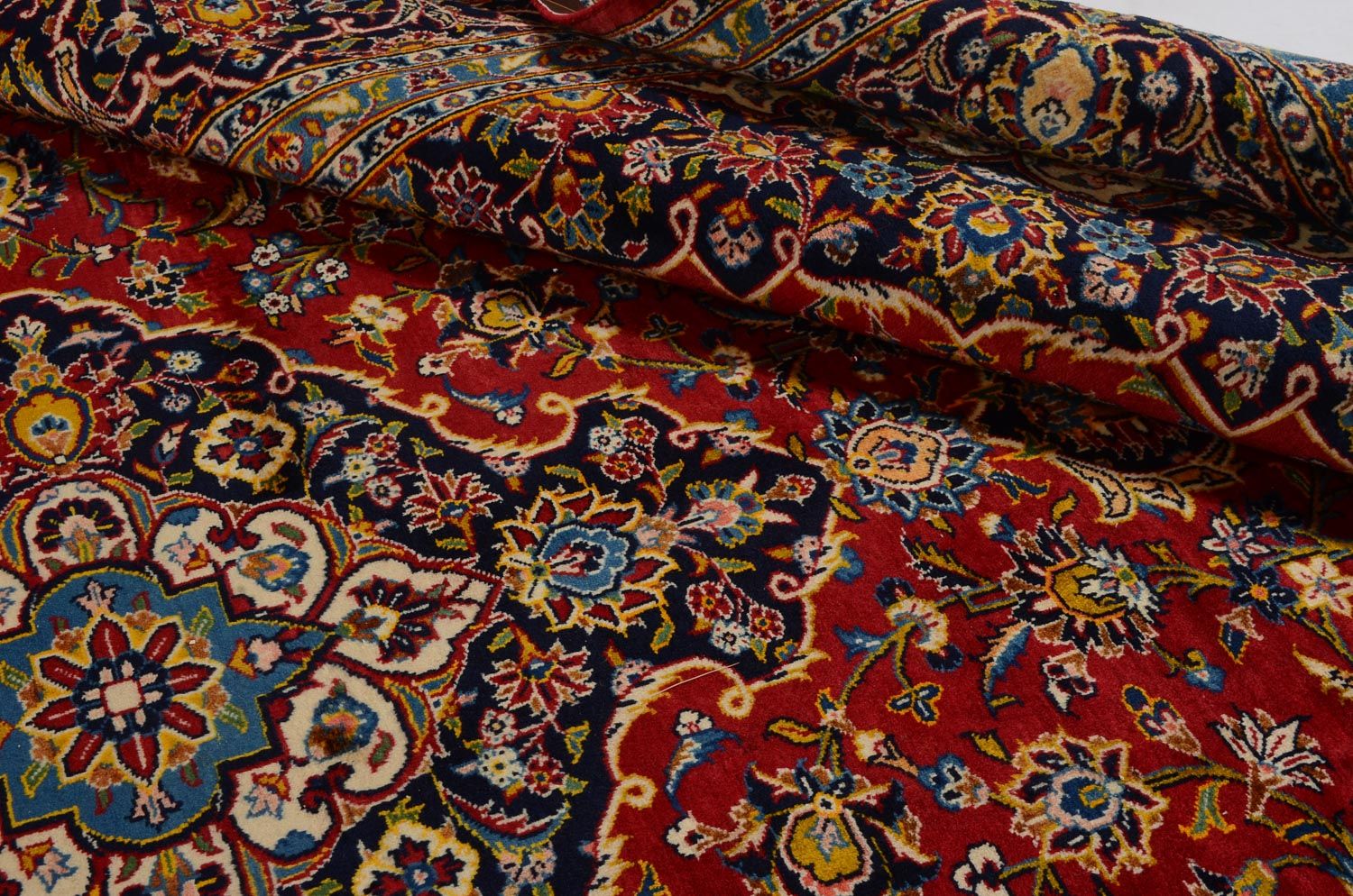 Perský koberec - Keshan - 360 x 255 cm - červená