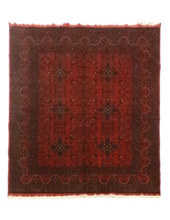 Afghaans tapijt - Kunduz - 199 x 152 cm - rood