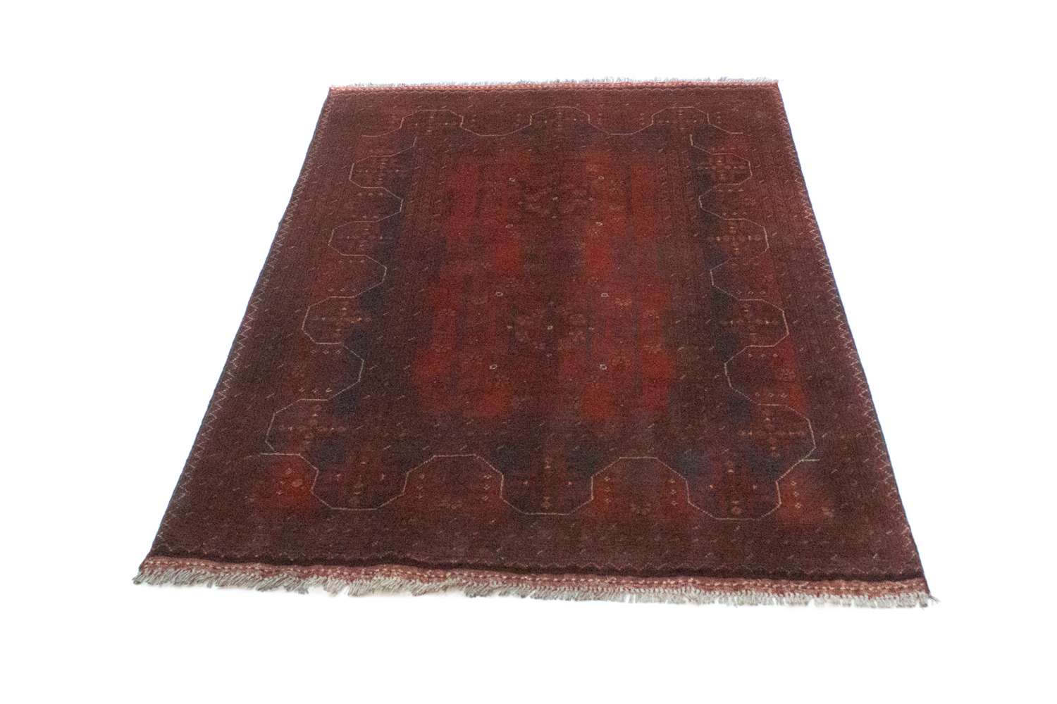 Tapis afghan - Kunduz - 147 x 100 cm - rouge