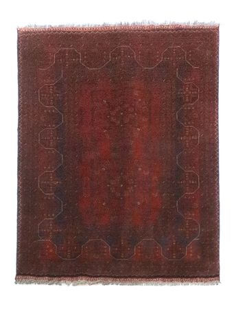 Tapis afghan - Kunduz - 147 x 100 cm - rouge