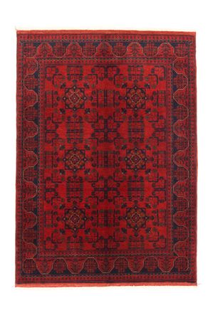 Alfombra afgana - Kunduz - 147 x 105 cm - rojo