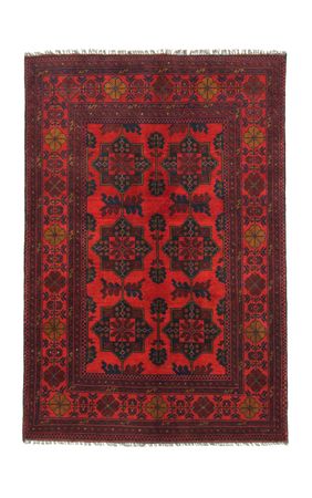 Afghaans tapijt - Kunduz - 145 x 98 cm - rood