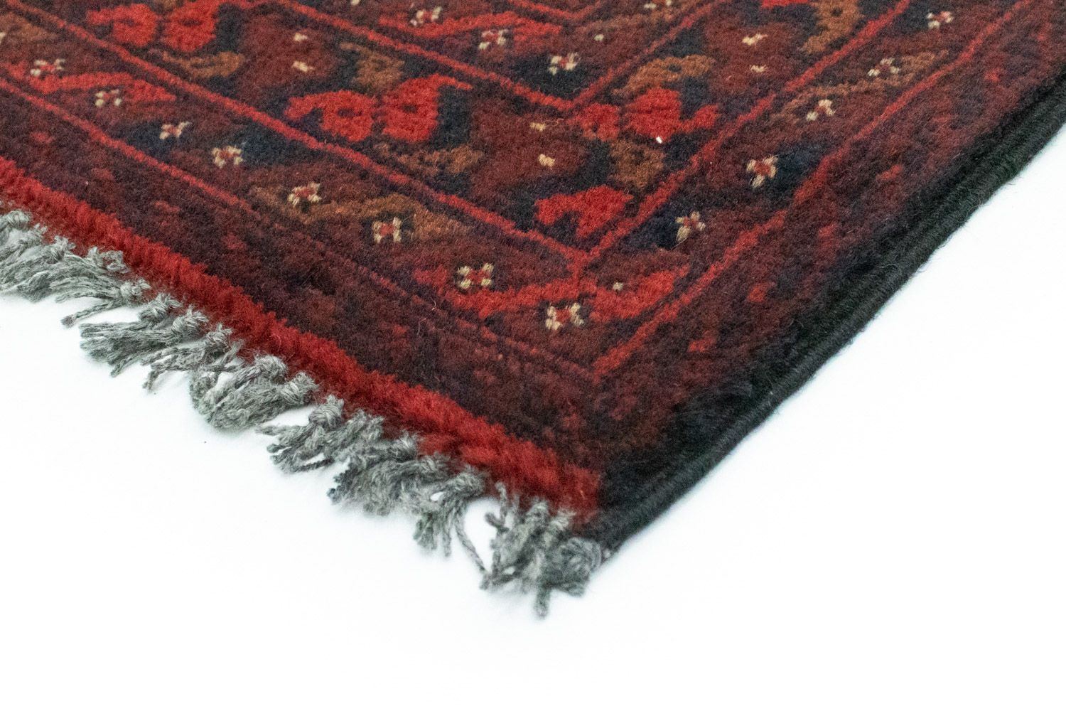 Afghansk matta - Kunduz - 127 x 75 cm - röd