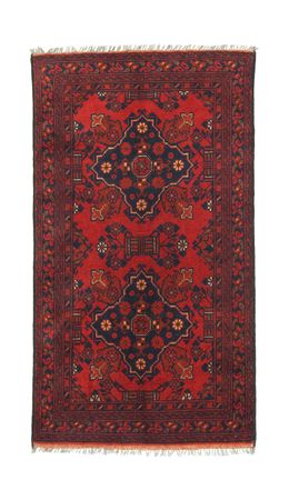 Afghansk matta - Kunduz - 127 x 75 cm - röd