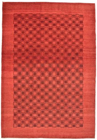 Alfombra Gabbeh - Loribaft Persa - 298 x 204 cm - rojo