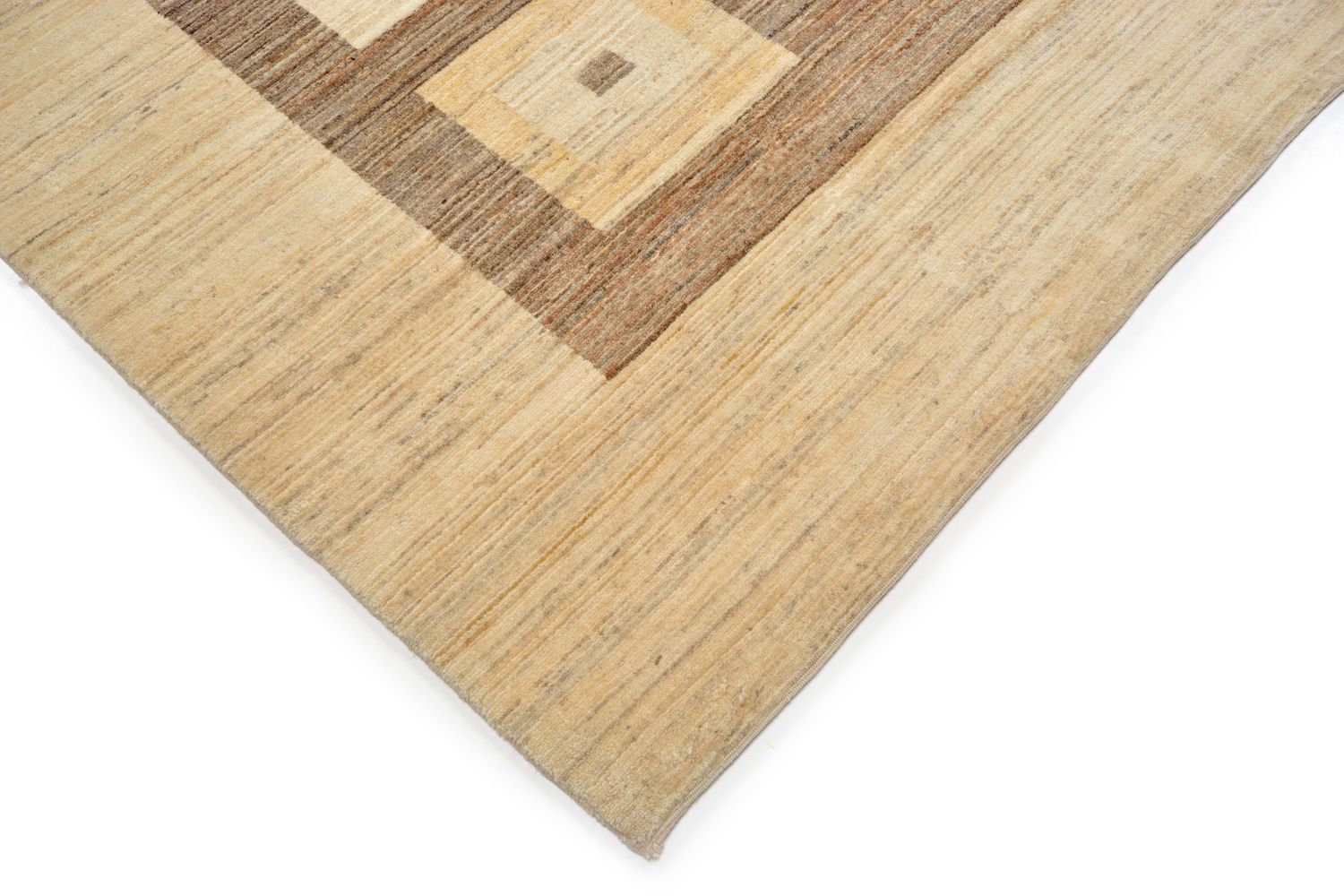 Alfombra Gabbeh - Loribaft Persa - 384 x 265 cm - marrón claro